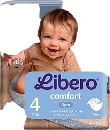Comfort 4 7-12kg Öppna Blöjor