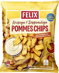 Pommes Chips Krispiga Dippvänliga