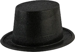 Glitterhatt Svart