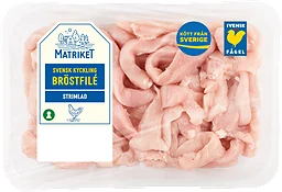 Färsk strimlad kycklingbröstfilé