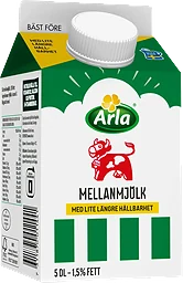 Mellanmjölk Lång hållbarhet 1,5% ®