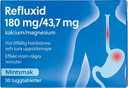 180mg/43,7mg Tuggtablett