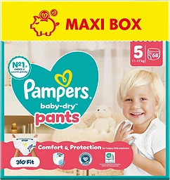 Byxblöjor Baby Dry Pants Strl 5 11-17kg Maxi 68-p