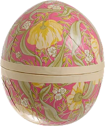 Påskägg stående 14cm William Morris rosa
