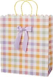 Presentpåse Bow flerfärgad 26x31 cm