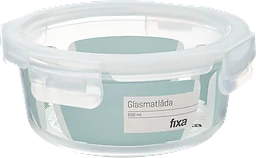 Matlåda 600ml Glas Rund