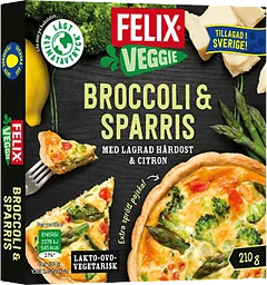 Färdigmat Paj Veggie Broccoli & sparrris Fryst