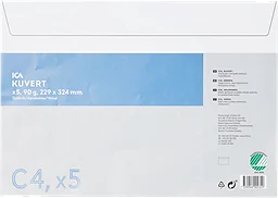 Kuvert Vit C4 5-p