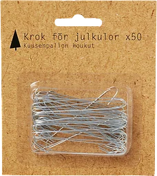 Krokar Julhängen Silver 50-p