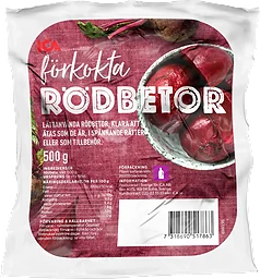 Förkokta rödbetor Klass 1