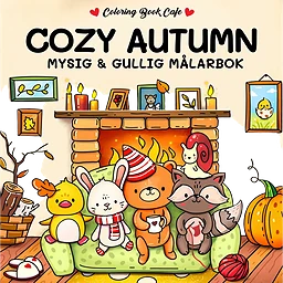 Cozy Autumn Målarbok