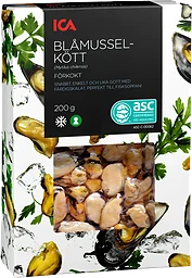 Blåmusselkött Fryst