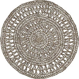 Tallriksunderlägg Crochet Brun