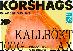 Kallrökt laxfilé skivad
