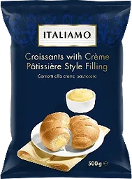 Croissant med krämfyllning