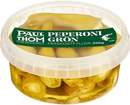 Peperoni Grön med ostfyllning