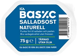 Salladsost naturell tärnad
