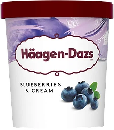 Glass Blueberries & Cream