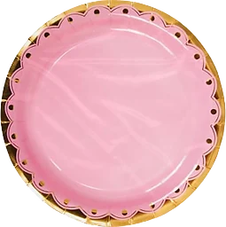 Tallrik rosa folie Pictura