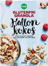Glutenfri Granola Hallon & kokos