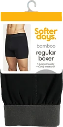 Boxer bambu L svart