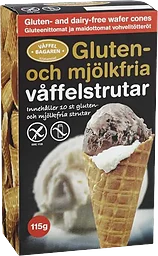 Våffelstrutar Gluten Och Mjölkfri