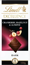 Chokladkaka EXCELLENCE Tranbär Hasselnöt Mörk