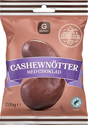 Cashewnötter med Choklad