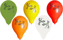 Kräftballonger 10-p mixade färger 25cm