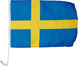 Bilflagga 27x43cm Alrik Hedlund