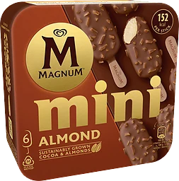 Glasspinnar Mini Almond 6-pack