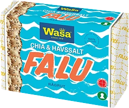 Knäckebröd Falu Råg-Rut Chia & Havssalt