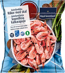 Räkor med Skal M/l 80/100 Frysta
