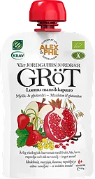 Gröt Jordgubb med Vanilj Från 6 Månader