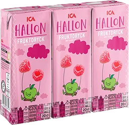 Fruktdryck Hallon 3-p 20cl