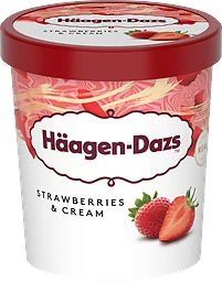 Glass Strawberries & Cream