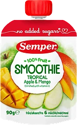 Smoothie tropisk Äpple & mango Från 6m