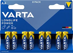 Batteri Longlife power AA 8-p