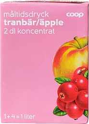 Måltidsdryck Koncentrat Tranbär & äpple