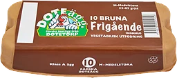 Ägg Frigående höns Bruna M 10-p