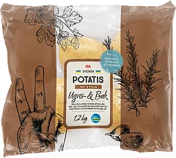 Ugns- & Bakpotatis i påse Klass 1