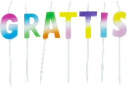 Tårtljus Grattis