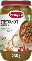 Stroganoff med Biff Och Ris