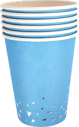 Mugg blå folie Pictura