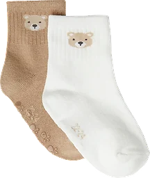 Babysocka beige 0-6m