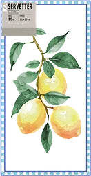 Servett 20cm Citron 15-p