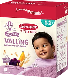Fullkornsvälling Banan & katrinplommon Från 1,5år