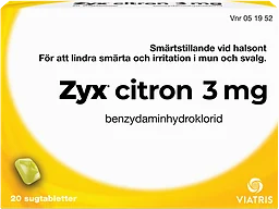 3mg Citron Sugtabletter
