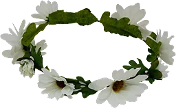 Midsommarkrans Vita blommor 21cm