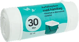 Avfallspåse Vit 30l